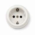 Surface-Mounted Ceramic Schuko Socket Outlet — Model 301