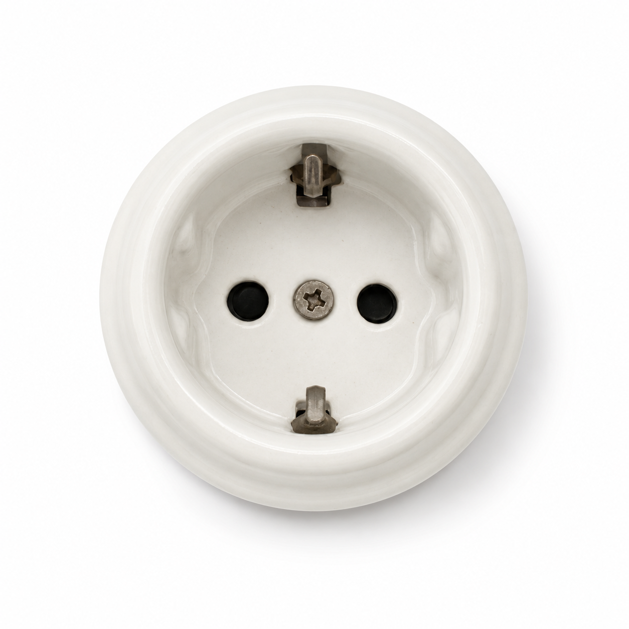 Surface-Mounted Ceramic Schuko Socket Outlet — Model 301