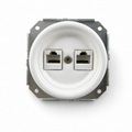 Flush-Mounted Ceramic Data/Telephone Socket — Model 338