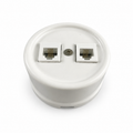 Surface-Mounted Ceramic Data/Telephone Socket — Model 368