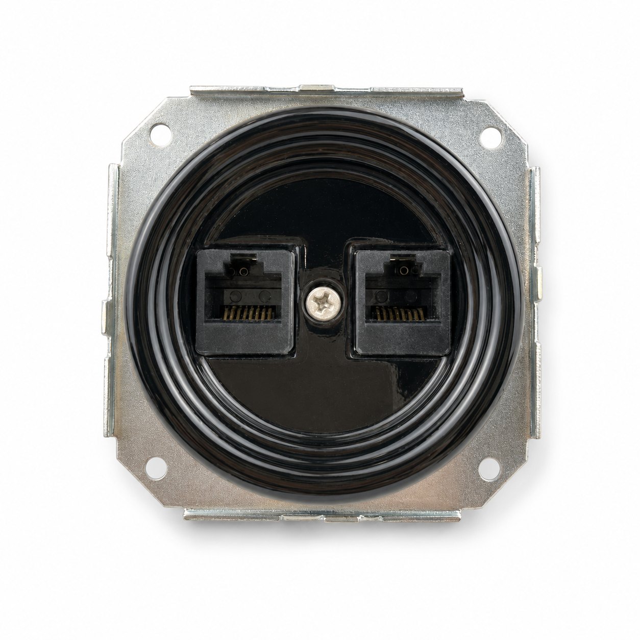 Flush-Mounted Ceramic Data/Telephone Socket — Model 338
