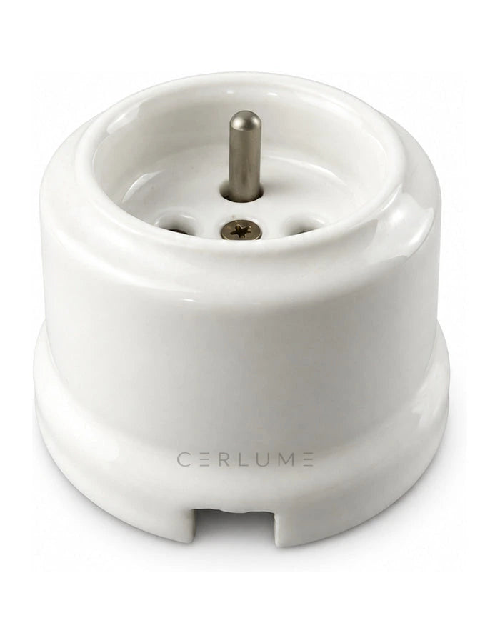Surface-Mounted Ceramic French Earthed Socket Outlet