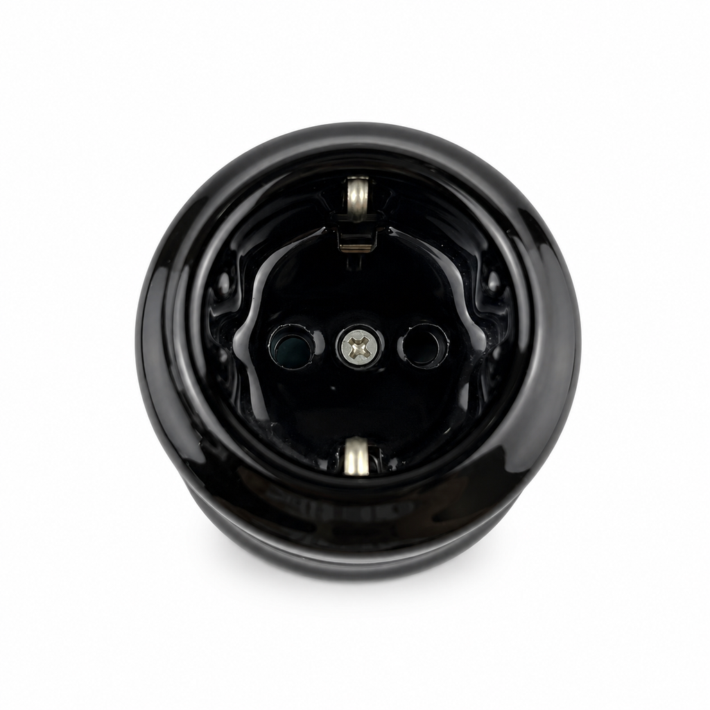 Surface-Mounted Ceramic Schuko Socket Outlet — Model 305