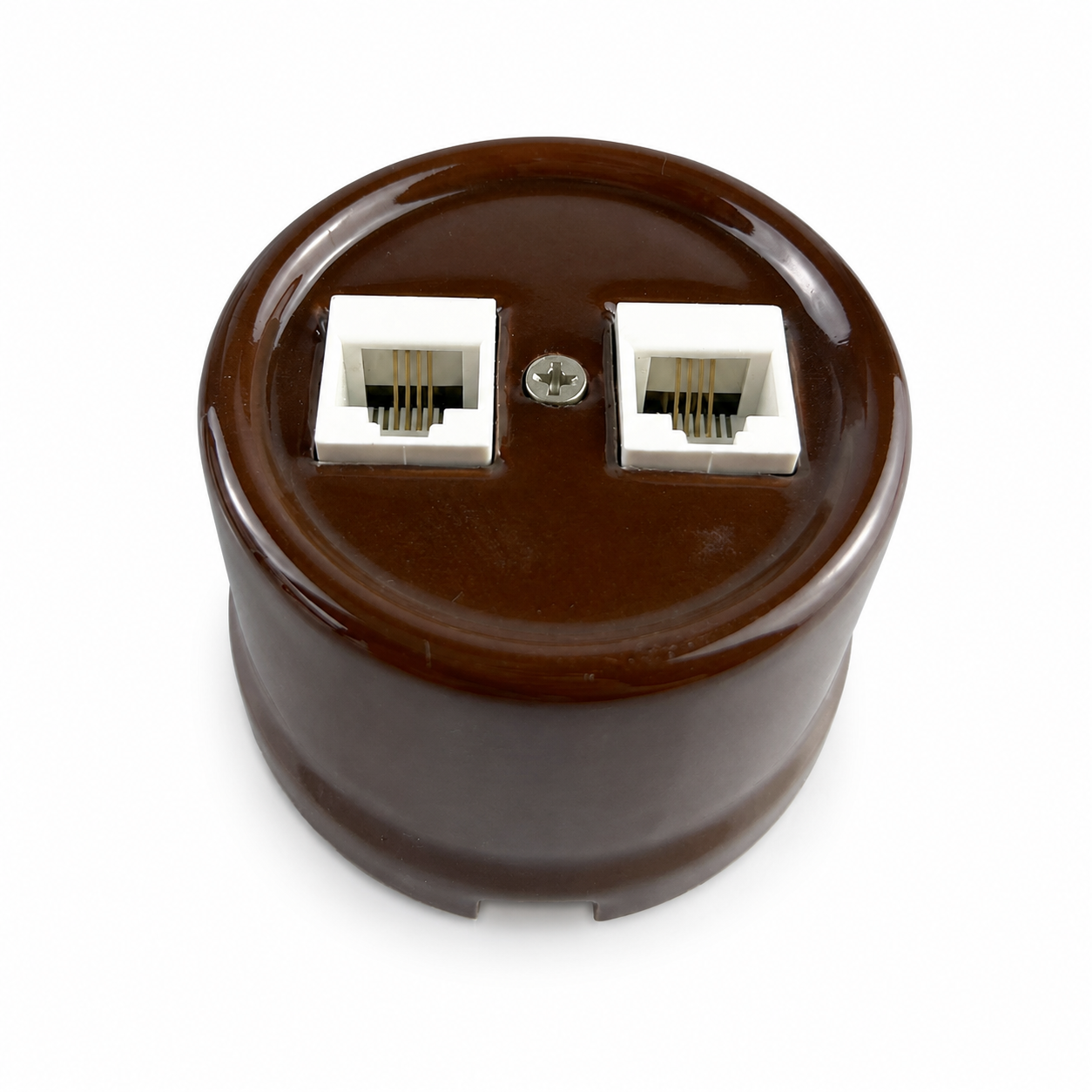 Surface-Mounted Ceramic Data/Telephone Socket — Model 368