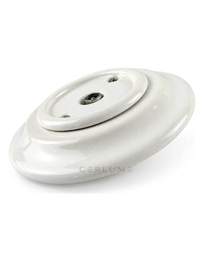 Flush-Mounted Ceramic Single TV Outlet