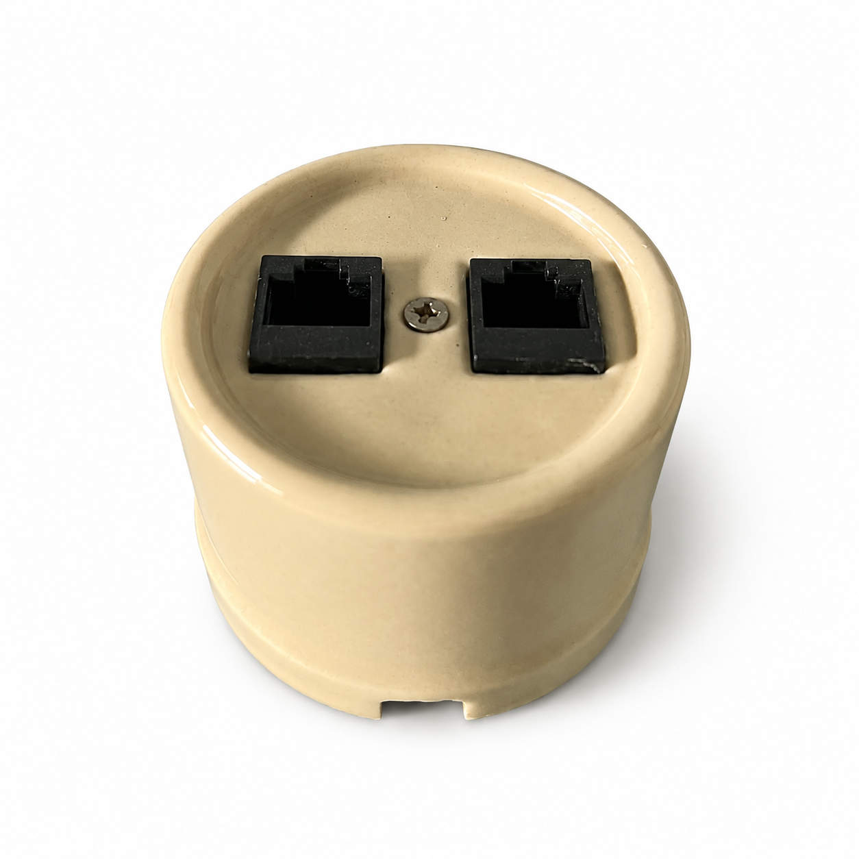 Surface-Mounted Ceramic Data/Telephone Socket — Model 368