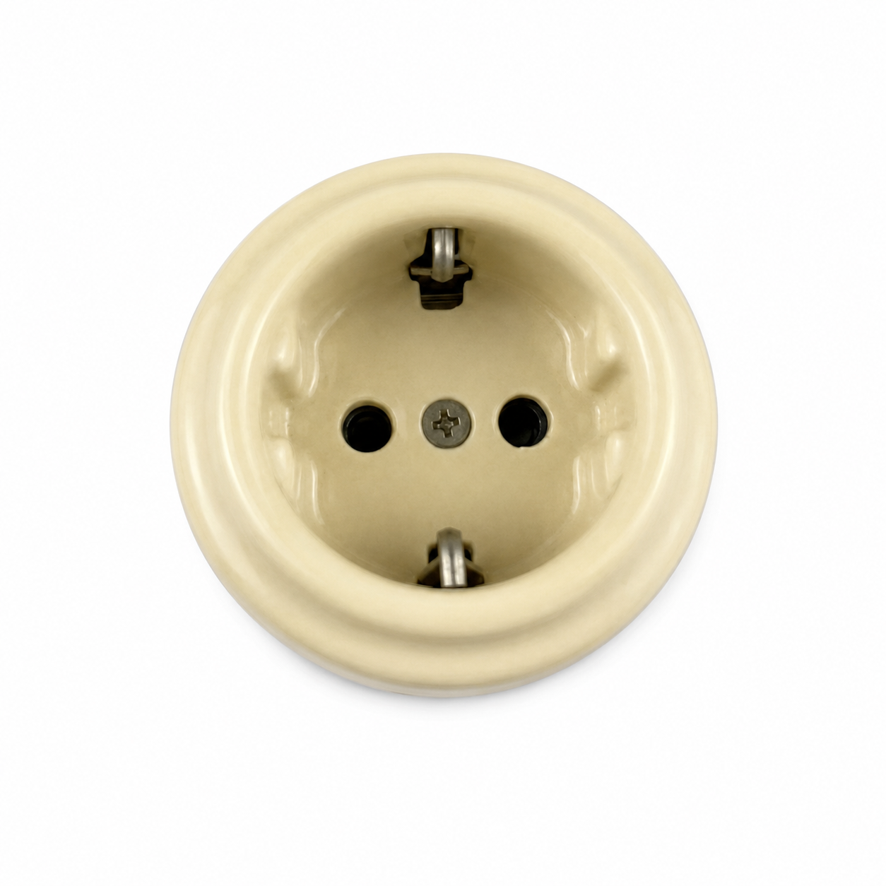 Surface-Mounted Ceramic Schuko Socket Outlet — Model 305