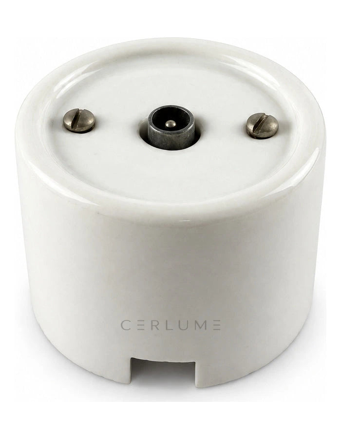 Surface-Mounted Ceramic Single TV Outlet