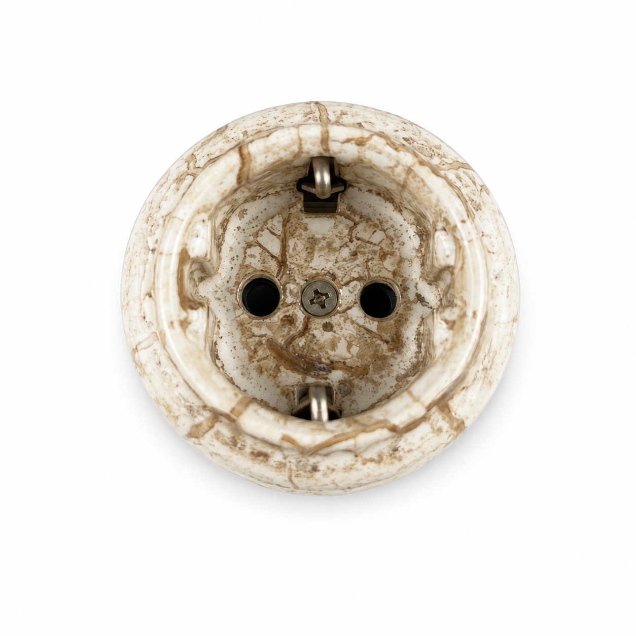 Surface-Mounted Ceramic Schuko Socket Outlet — Model 301