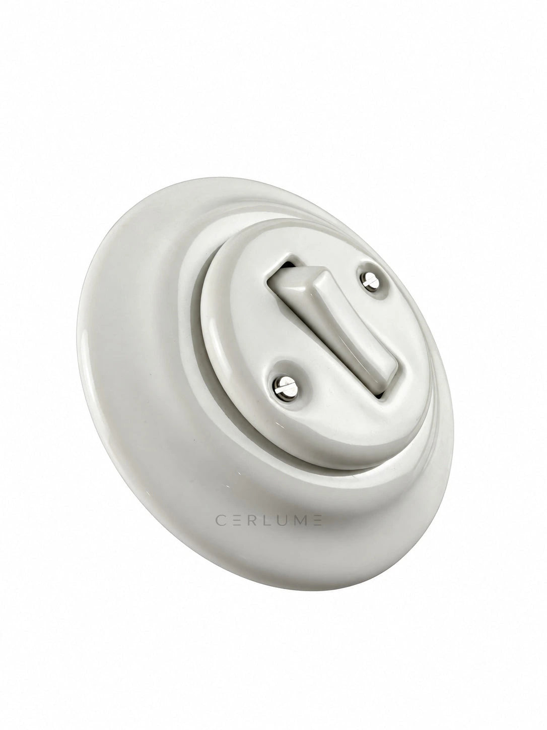 Flush-Mounted Ceramic Single Push-Button Switch — Two-Way