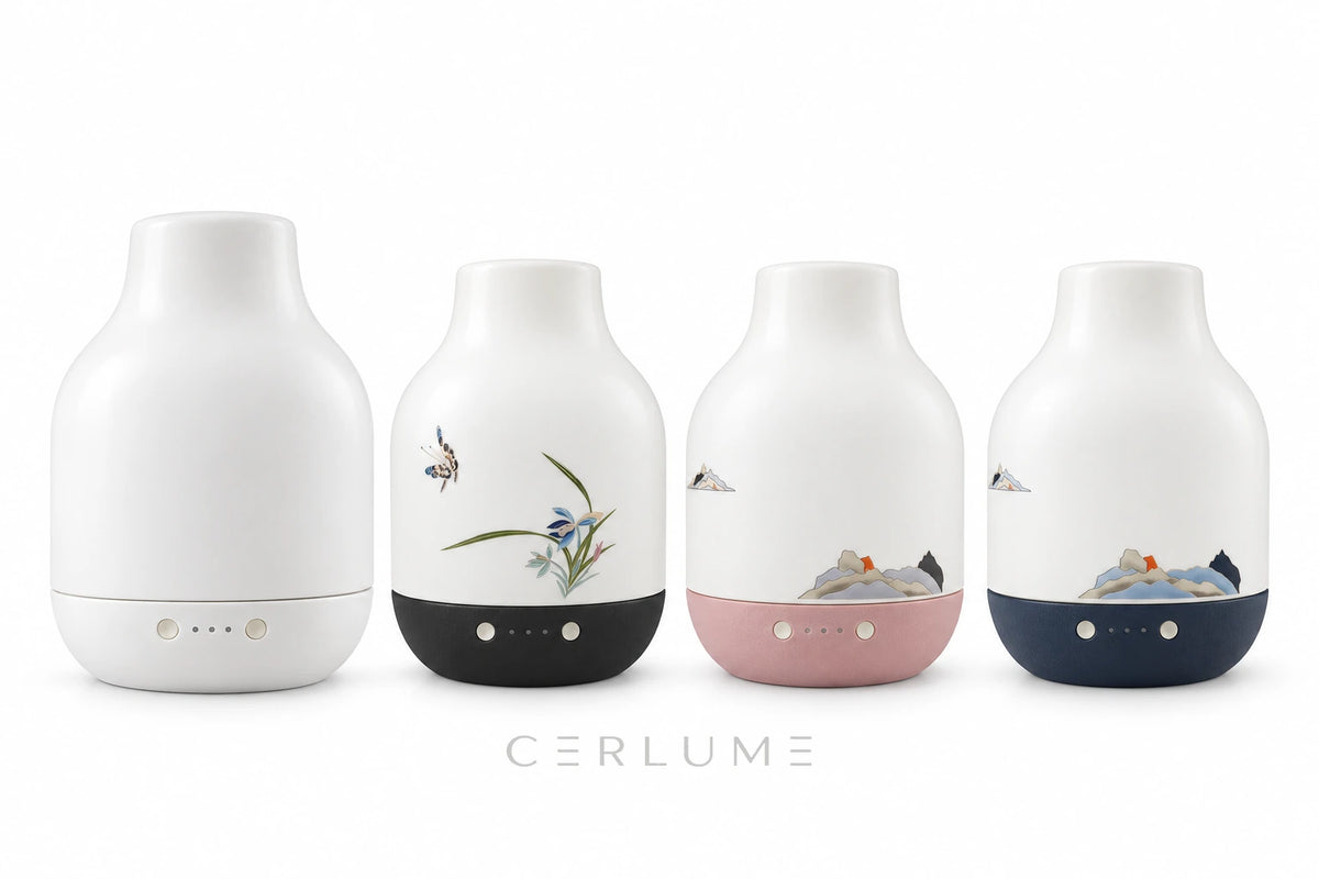 H22 white standard model and patterned ceramic customisation samples