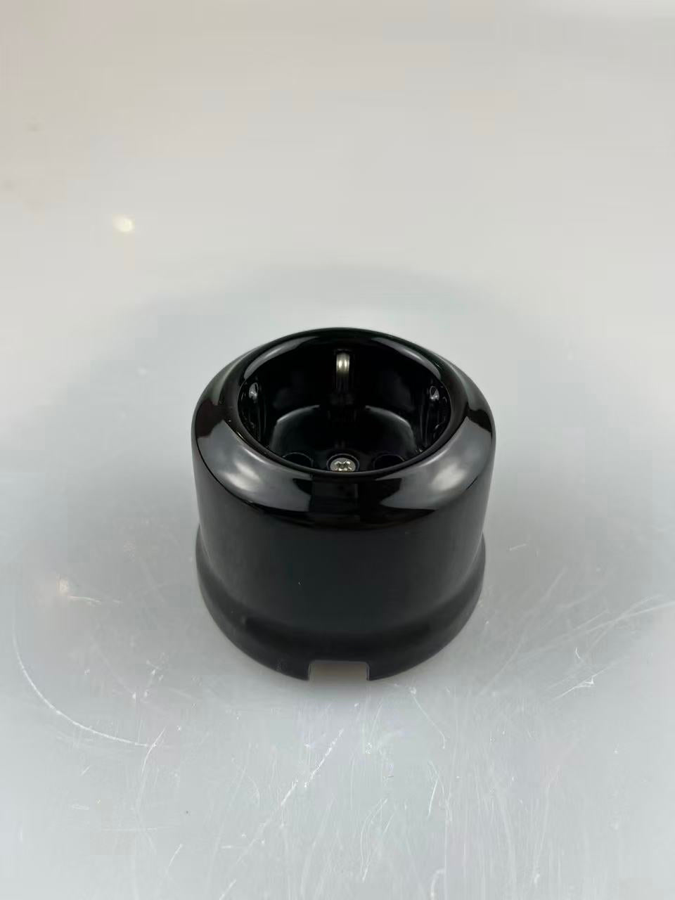 CERLUME Surface-Mounted Ceramic French Standard Socket Outlet, With Safety Shutters