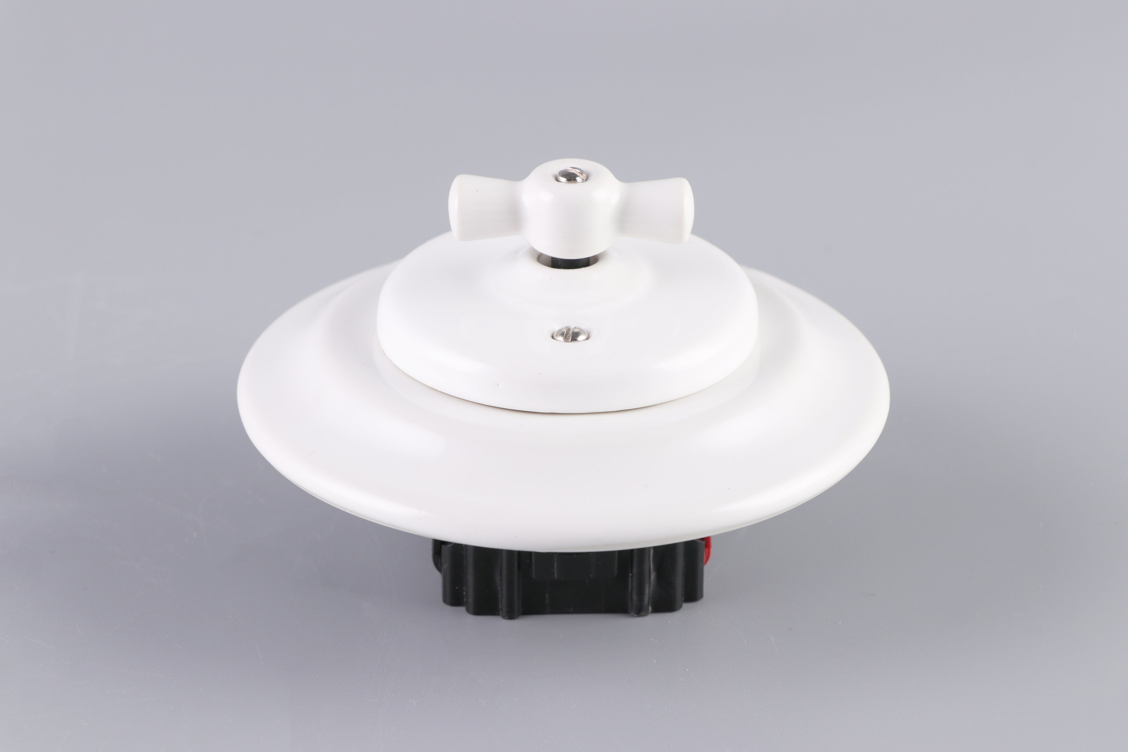 CERLUME Flush-Mounted Ceramic Rotary Switch, One-Way – White