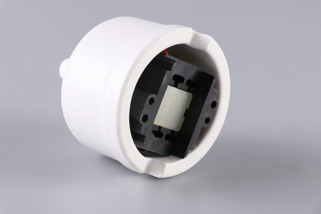 CERLUME Surface-Mounted Ceramic Rotary Switch, Two-One-Way – White