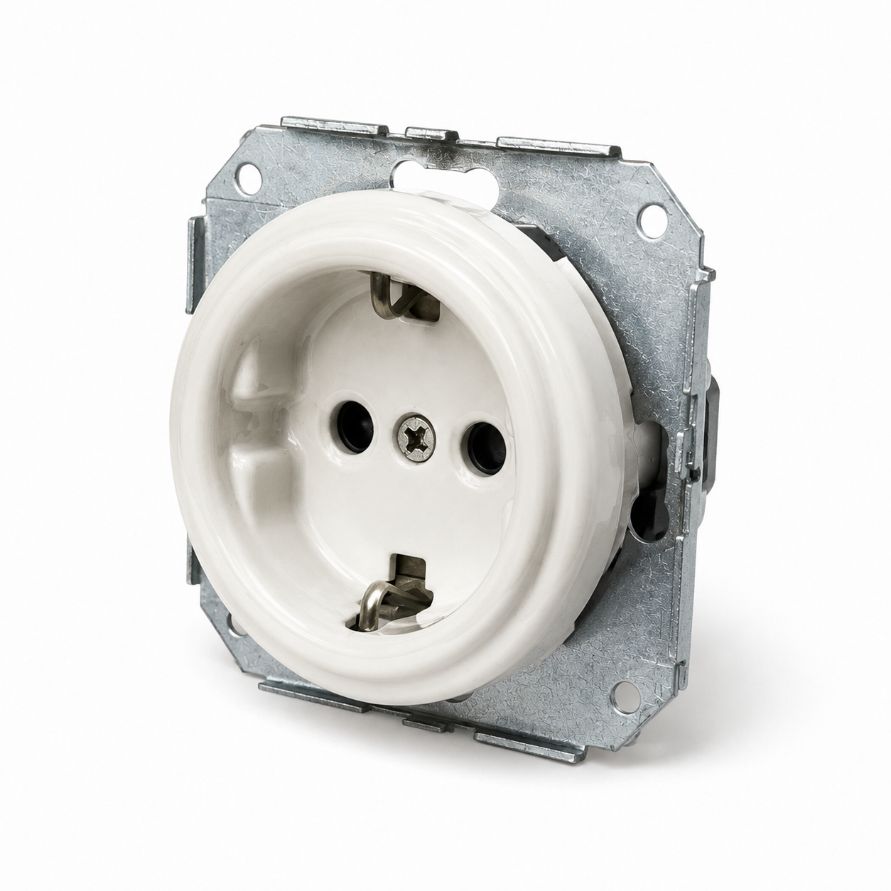 Flush-Mounted Ceramic Schuko Socket Outlet — Model 309